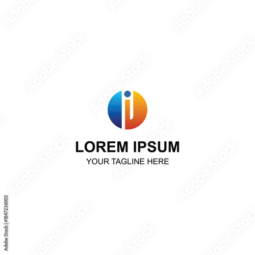 Letter I Blue and Orange Circle Logo Design for Technology and Startup Business with Creative Illustration Free Download Letter I Blue and Orange Circle Logo Design for Technology and Startup Business with Creative Illustration - GFXLoad