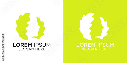 Versatile logo design featuring a stylized leaf with a modern aesthetic, suitable for various business applications and branding needs