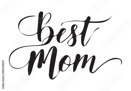 Design text calligraphy and typography white template design.