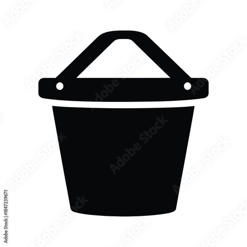 Black toolbox icon shows a sturdy carrier with handle and simple latch on white background