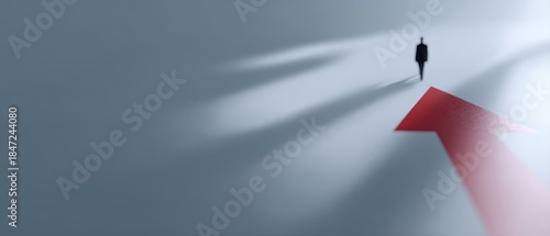 business decision concept with clear directional emphasis