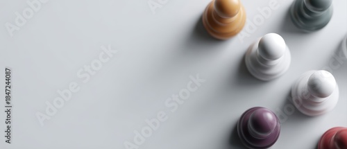 strategic planning concept with abstract alignment and order