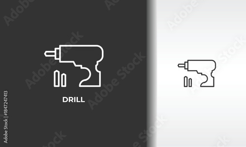 Drill Vector, Icon Or Logo Sign Isolated Symbol Illustration