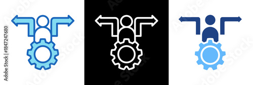Business Decision triplestyle icon