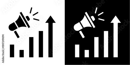 Market Debut Icon Set White Style Collection