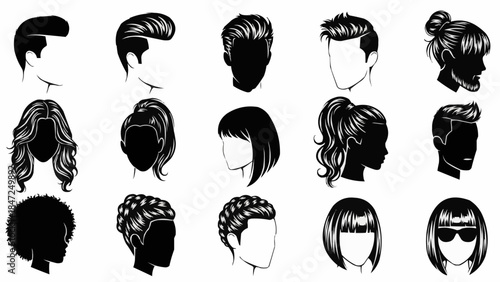 Collection of Diverse Hairstyles for Men and Women.