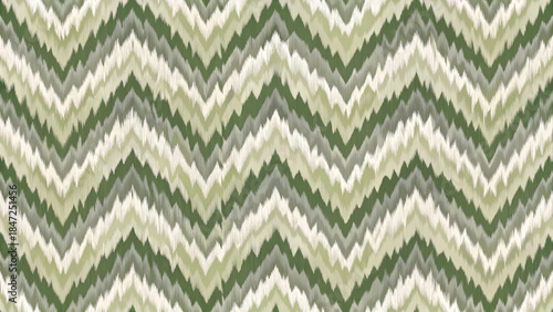 abstract geometric ikat pattern modern textile design inspired by traditional weaving vector background 