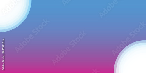 Abstract gradient background with two partial white circles, blending from blue to purple and pink, creating a modern and vibrant design.