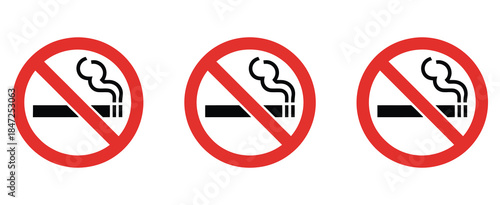 No Smoking Sign Symbol, a professional vector illustration of a cigarette 