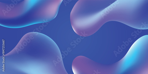 Abstract fluid gradient background with wavy shapes in blue and purple tones, creating a modern and dynamic visual effect.