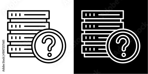 Ambiguity  Icon Set White Style Collection