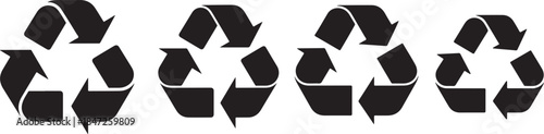Recycle symbol showing circular flow for environmental sustainability