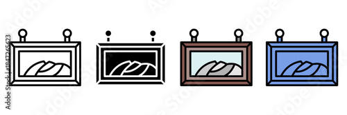 Thrift Shop icon multiple. icon set. Clothing Hanger, Shopping Bag, Price Tag, Cash Register, Dollar Sign, Donation Box, Vintage Dress, Sewing Machine, Recycling Symbol, Furniture, Shopping Cart, T S