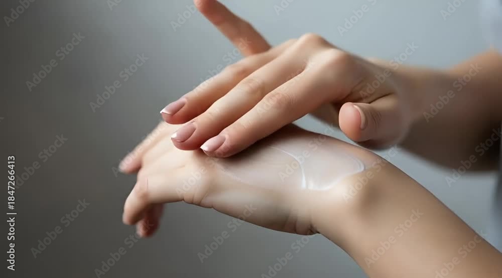 custom made wallpaper toronto digitalApplying cream to hands slow motion