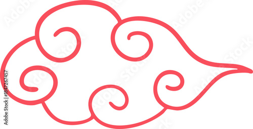 Lunar New Year Element Doodle Illustration