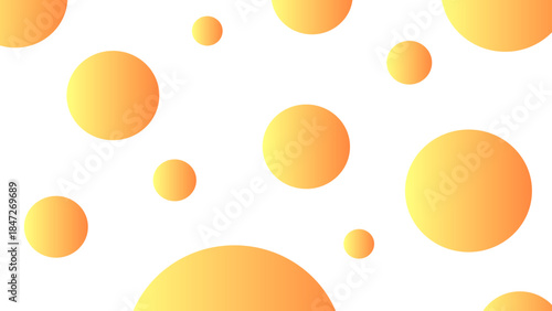 Minimalist Yellow Orange Circle Design Element