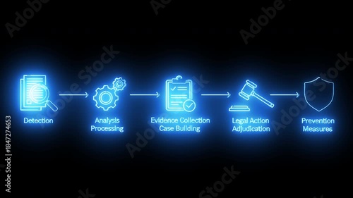 Evidence Collection And Legal Action Preparation Workflow With Analysis