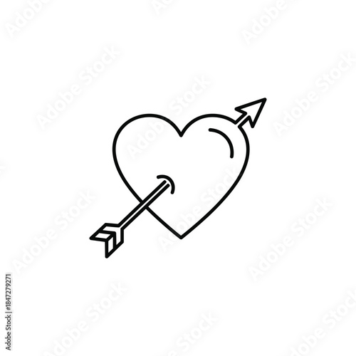 Valentine’s-Day outline or line icon design bundle.