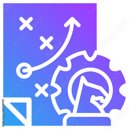 Strategic planning  icon for strategic planning, website, application, printing, document, poster design, etc