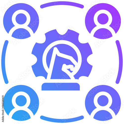 Strategic alliance  icon for strategic planning, website, application, printing, document, poster design, etc