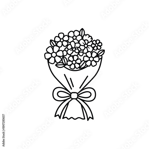 Valentine’s-Day outline or line icon design bundle.