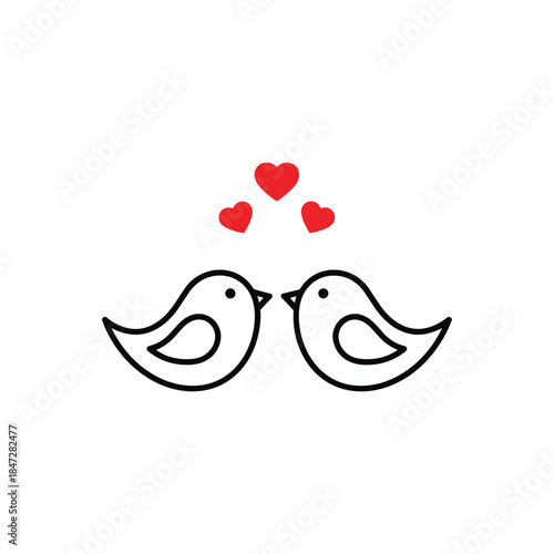 Valentine’s-Day outline or line icon design bundle.