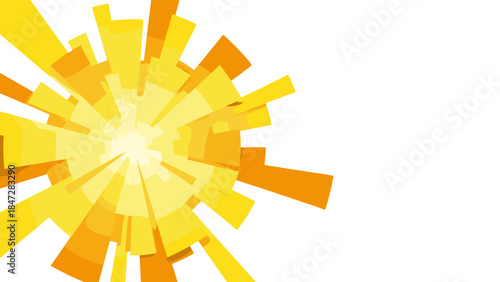 Abstract Sunburst Explosion Background