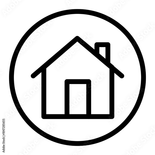 Safe Housing Line Icon of Homelessness Icon Set