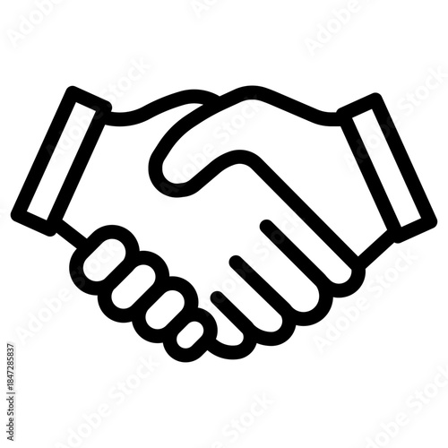 EU Partnership Line Icon of European Union (EU) Icon Set