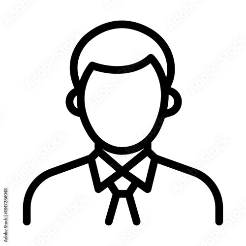 Legal Transcriber Line Icon of Court Reporters Icon Set