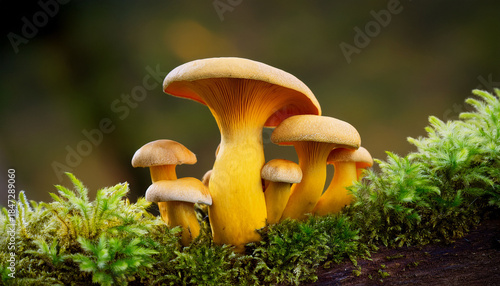 Boletinus Cavipes Mushrooms In Its Less Common Yellow Form Commonly Known As The Hollow Foot