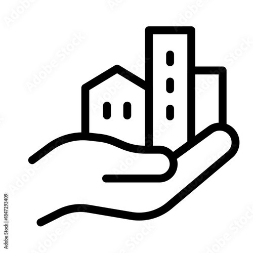 Urban Support Line Icon of Urban Renewal Icon Set