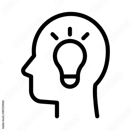 Creative Idea Line Icon of Intellectual Property Law Icon Set