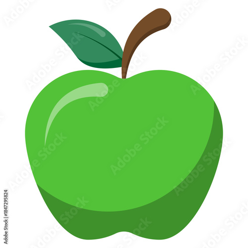 Green Apple Illustration