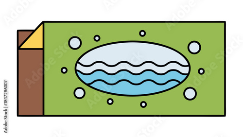 Cartoon Pond Icon - Nature & Water Design