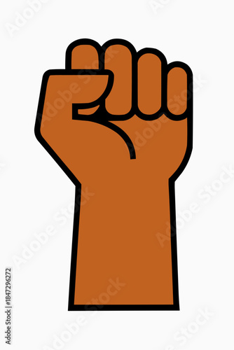 Raised Fist Symbol of Equality and Empowerment  
