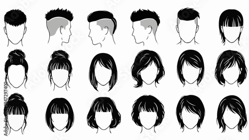 Collection of Diverse Hairstyles for Men and Women.