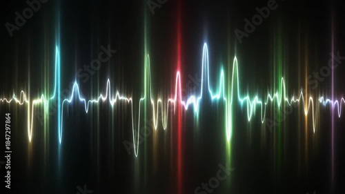 abstract background with glowing lines