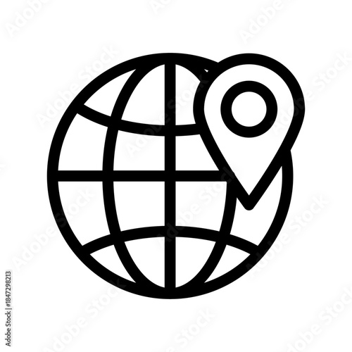 Heritage Location Line Icon of Cultural Heritage Icon Set