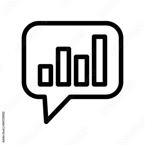 Poll Feedback Line Icon of Public Opinion Polls Icon Set