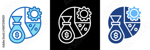 Budget Allocation triplestyle icon