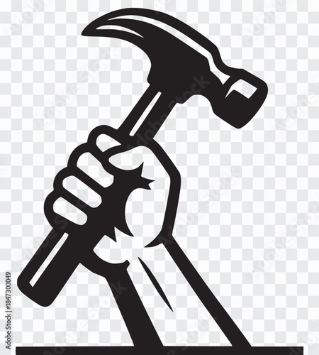 Fist Holding Hammer Icon