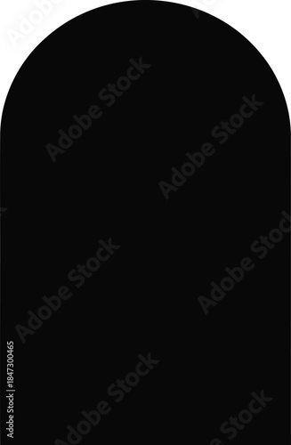 Minimalist Black Arch Shape Design for Modern Decor