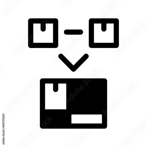 Cross Docking Icon Vector Symbol Design Illustration