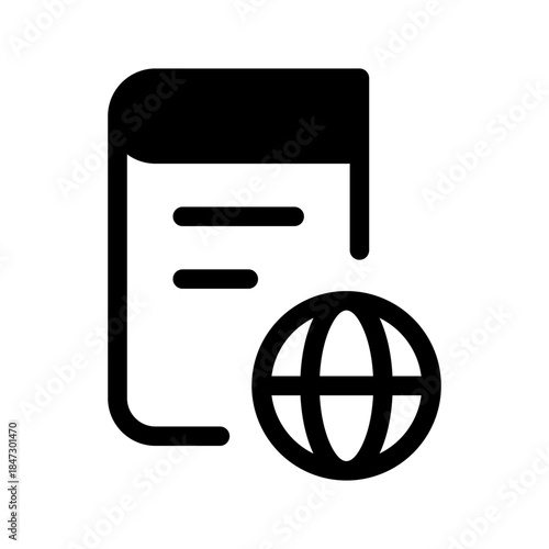 Passport Icon Vector Symbol Design Illustration