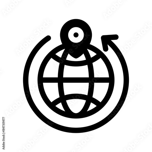 Immigration Icon Vector Symbol Design Illustration