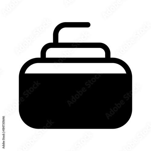 Curling Icon Vector Symbol Design Illustration