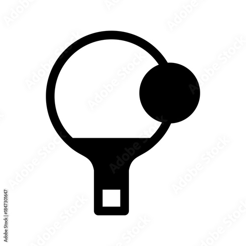 Ping Pong Icon Vector Symbol Design Illustration