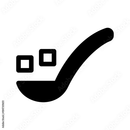 White Sugar Icon Vector Symbol Design Illustration