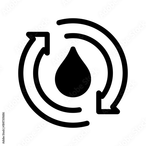 Water Purification Icon Vector Symbol Design Illustration